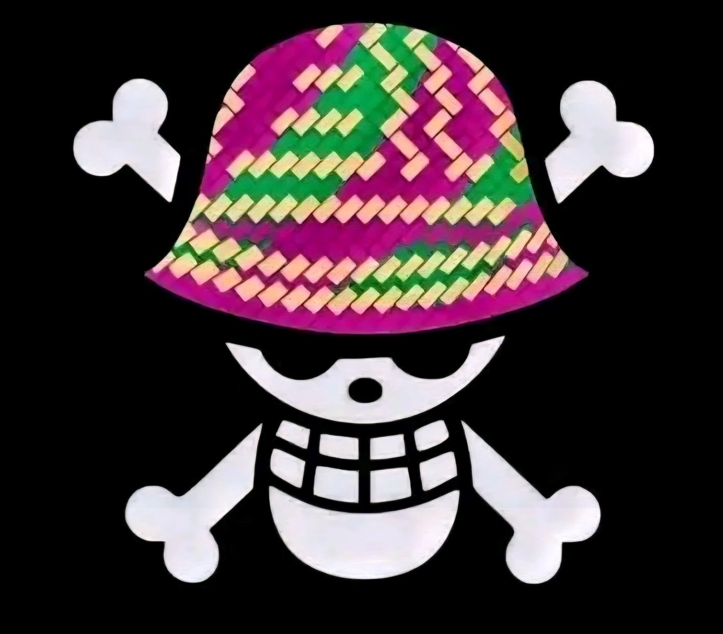 Le drapeau de One Piece, coiffé dun chapeau malgache, symbole de la lutte
